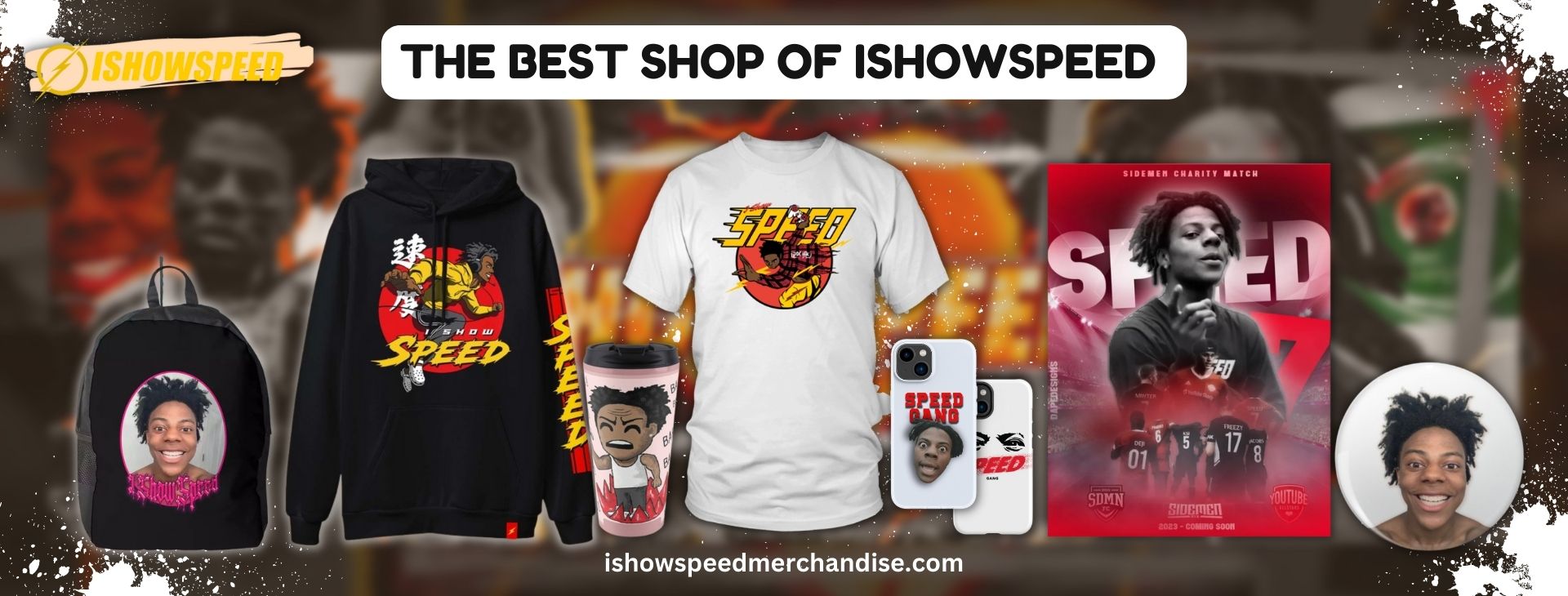 Ishowspeed Merch Is How Speed Logo Kids T-Shirt for Sale by HindoShop